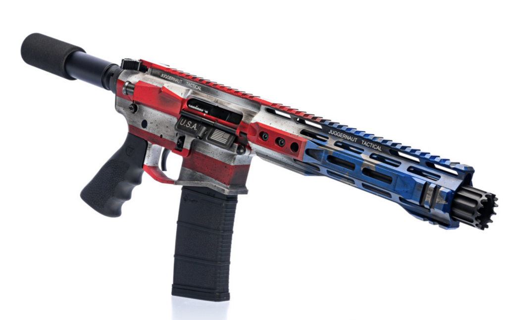 JUGGERNAUT TACTICAL AR-15 PISTOL DISTRESSED AMERICAN FLAG (CA