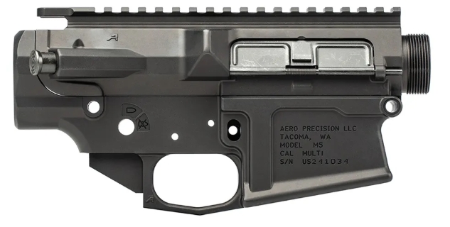 M5 (.308) Threaded Assembled Receiver Set - Anodized Black