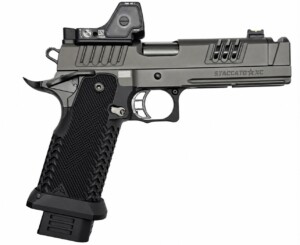 STACCATO XC 9MM WITH RAINIER ARMS RX11 ALUMINUM GRIP &  RMR HD — CUSTOMIZED BY MIKES TACTICALS