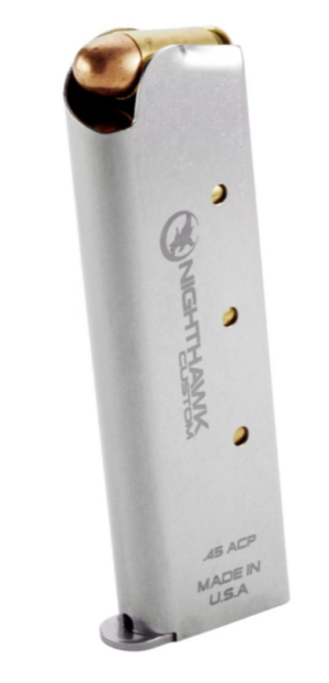 NIGHTHAWK CUSTOM GOVERNMENT 1911 .45 ACP MAGAZINE WITH METAL BASE — 7 ROUNDS