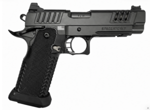 STACCATO P 9MM WITH RAINIER ARMS RX11 ALUMINUM GRIP — CUSTOMIZED BY MIKES TACTICALS